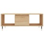 Mesa de centro madera contrachapada roble Sonoma 90x50x36,5 cm