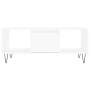 Mesa de centro madera contrachapada blanco 90x50x36,5 cm