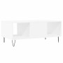 Mesa de centro madera contrachapada blanco 90x50x36,5 cm