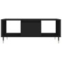 Mesa de centro madera contrachapada negro 90x50x36,5 cm