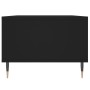 Mesa de centro madera contrachapada negro 90x50x36,5 cm
