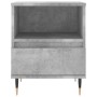 Mesitas noche 2 uds madera ingeniería gris hormigón 40x35x50 cm