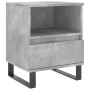 Mesitas noche 2 uds madera ingeniería gris hormigón 40x35x50 cm