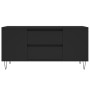 Mesa de centro madera de ingeniería negro 102x44,5x50 cm