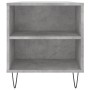 Mesa de centro madera ingeniería gris hormigón 102x44,5x50 cm