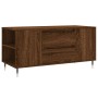 Mesa de centro madera de ingeniería marrón roble 102x44,5x50 cm