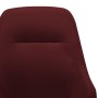 Silla mecedora de tela rojo vino tinto