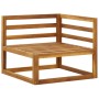 Sofás de esquina modulares 2 uds con cojines tela blanco crema
