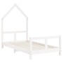 Estructura de cama para niños madera de pino blanco 80x160 cm