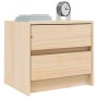 Mesitas de noche 2 uds madera maciza de pino 40x31x35,5 cm