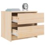 Mesitas de noche 2 uds madera maciza de pino 40x31x35,5 cm