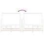 Estructura de cama para niños madera de pino blanco 70x140 cm