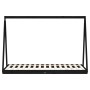 Estructura de cama para niños madera de pino negro 90x190 cm