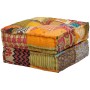 Puf modular de 2 plazas de tela patchwork