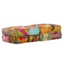 Puf modular de 2 plazas de tela patchwork