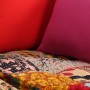 Puf modular de 2 plazas de tela patchwork