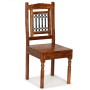 Sillas de comedor 6 unidades madera maciza clásica