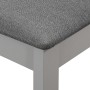 Sillas de comedor con cojines madera maciza gris 6 unidades