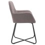 Sillas de comedor 4 unidades tela taupe