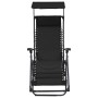 Sillas plegables 2 unidades textilene negro