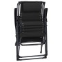 Sillas plegables 2 unidades textilene negro