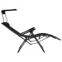 Sillas plegables 2 unidades textilene negro