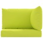 Cojines para palets 3 unidades tela Oxford verde claro