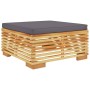 Juego de muebles de jardín 2 piezas madera maciza de teca