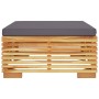 Juego de muebles de jardín 2 piezas madera maciza de teca