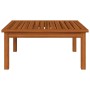 Muebles de jardín 2 piezas con cojines madera maciza de acacia