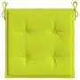 Cojines de silla de jardín 4 uds tela Oxford verde 40x40x3 cm