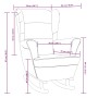 Silla mecedora con patas de madera de caucho terciopelo marrón