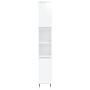 Set de muebles baño 3 pzas madera contrachapada blanco brillo