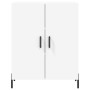 Aparador alto madera contrachapada blanco 69,5x34x180 cm
