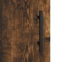 Aparador alto madera contrachapada roble ahumado 69,5x34x180 cm