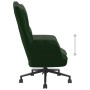 Sillón de relax de terciopelo verde oscuro