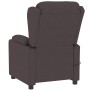 Sillón de masaje eléctrico tela marrón oscuro