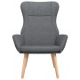 Sillón de relax de tela gris oscuro