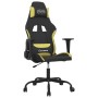 Silla gaming de masaje tela negro y verde claro