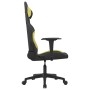 Silla gaming de masaje tela negro y verde claro