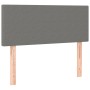 Cabecero de tela gris oscuro 100x5x78/88 cm