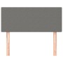 Cabecero de tela gris oscuro 100x5x78/88 cm