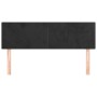 Cabeceros 2 unidades terciopelo negro 72x5x78/88 cm