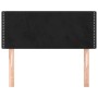 Cabecero de terciopelo negro 80x5x78/88 cm