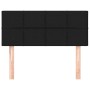 Cabecero de tela negro 100x5x78/88 cm
