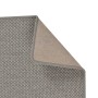 Alfombra de pasillo con aspecto de sisal plateada 80x300 cm