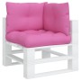 Cojines para palés 3 piezas tela Oxford rosa