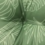 Cojines para palets 2 unidades tela estampado de hojas