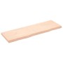 Estante de pared madera maciza roble sin tratar 160x50x(2-6) cm