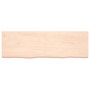 Estante de pared madera maciza roble sin tratar 160x50x(2-6) cm